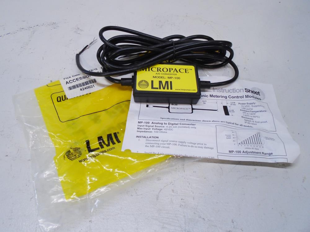LMI Micropace Analog to Digital Converter Metering Control Module MP-100